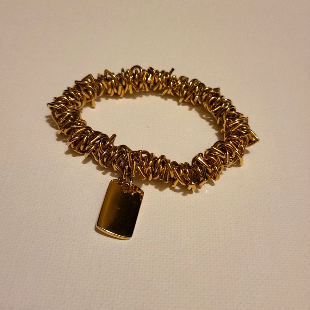 Goldtone Stretch Bracelet